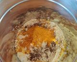 A picture of step 3 of Paneer ki Kadhi.
