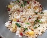 A picture of step 4 of Sabudana Khichdi.