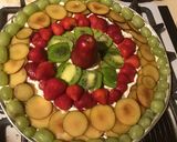 A picture of step 3 of California Farm Fruit Pizza.