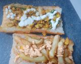 A picture of step 3 of Pain Frite French Bread Fries.