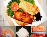 Foto langkah ke 3 dari resep Roti Jhon aja roti tawar Omelette telur.