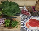 A picture of step 1 of Minced meat #charityrecipy.