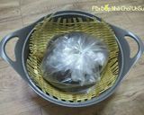 Hình bước làm 9 của món Cơm Rượu Nếp Cẩm