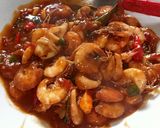 Foto langkah ke 3 dari resep Udang+ cumi saus padang.
