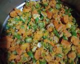 Foto langkah ke 3 dari resep 74. Omelette Meat Vegetables Sausage Cheese.