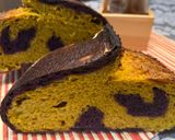 A picture of step 14 of Turmeric and Purple Carrot Sourdough Loaf.