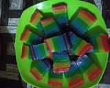 Foto langkah ke 3 dari resep Lapis rainbow.