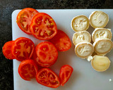 Foto del paso 3 de la receta: Milhojas de berenjena, queso y tomate 🍆🧀🍅