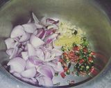 A picture of step 1 of Shami Kabab.