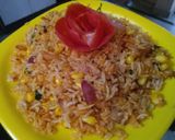 A picture of step 5 of Sweet Corn Biryani.