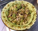 Une image de l'étape 12 de Salade tiède de chou romanesco au concombre et carpaccio de poulpe.