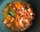 A picture of step 5 of Keema Pasta Curry.
