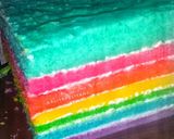Foto langkah ke 5 dari resep Rainbow cake kukus ny.liem super lembut.