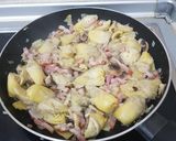 Foto del paso 4 de la receta: Alcachofas con bacon, cebolla y champiñones, divino!