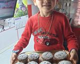 Pas rețetă Muffins cu banane și ciocolată 7 fotografie