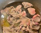 A picture of step 1 of Gyutan don.