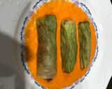 Foto del paso 6 de la receta: Canelón de lechuga con picado de ternera, champiñones y salsa de pimientos