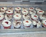 A picture of step 6 of Best Strawberry Poke Cake.