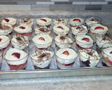 A picture of step 6 of Best Strawberry Poke Cake.