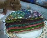 Foto langkah ke 9 dari resep Rainbow cake abstrak.