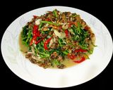 Foto langkah ke 7 dari resep Tumis Selada Air Kerang (Tumis Sayur Paret-Paret Ghoncah Korang).