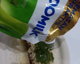 Foto langkah ke 2 dari resep Pisang bakar keju matcha.