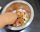 A picture of step 2 of Veggie's Salad Chilla (healthy weight loss).
