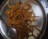 A picture of step 4 of Aloo Sev.