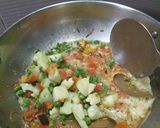 A picture of step 2 of Bengali Masala Khichdi.