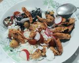 Foto del paso 6 de la receta: Ensalada de arroz con pollo (heura) vegana