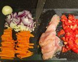 Lencsesaláta csirkemellel recept fázis 2 fotója