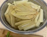 A picture of step 2 of Ghee Roast baby corn.