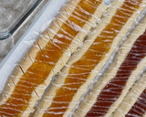 A picture of step 12 of Apricot (and Raspberry!) Diagonals.