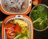 Hình bước làm 1 của món 🦑 Mực xào chua ngọt