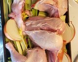 A picture of step 3 of Chicken Stock.