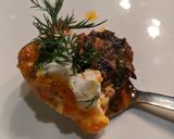 A picture of step 6 of Kofta iskender.
