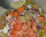 A picture of step 2 of Moong Chaat.