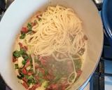 A picture of step 5 of Cheddar Carbonara.