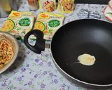 A picture of step 6 of Maggi Nutrilicious Masala VEG ATTA noodles Vegetables pizza.