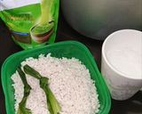 Foto langkah ke 1 dari resep Kue Talam Ketan Matcha Srikaya.