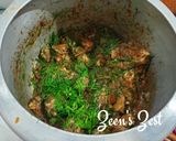 A picture of step 2 of Suvaa Aloo Gosht.