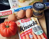 Une image de l'étape 1 de Quiche aux Knacki.