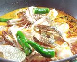 Gambar langkah 8 resipi Kari Ketam.
