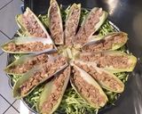 Une image de l'étape 7 de Salade surprise courgettes poivrons et barquettes d endives façon sandwich.