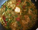A picture of step 3 of Farfalle pasta soup.