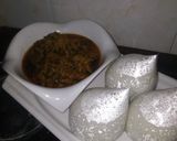 A picture of step 9 of Ugu soup with egusi.