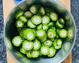 A picture of step 2 of Bitter Gourd Curry 🍛🍛.