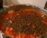Une image de l'étape 3 de Bolognaise de lentilles VEGAN.