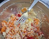 Une image de l'étape 5 de °Courgettes farcies semoule et légumes°.