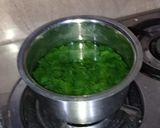 A picture of step 1 of Palak Paneer.